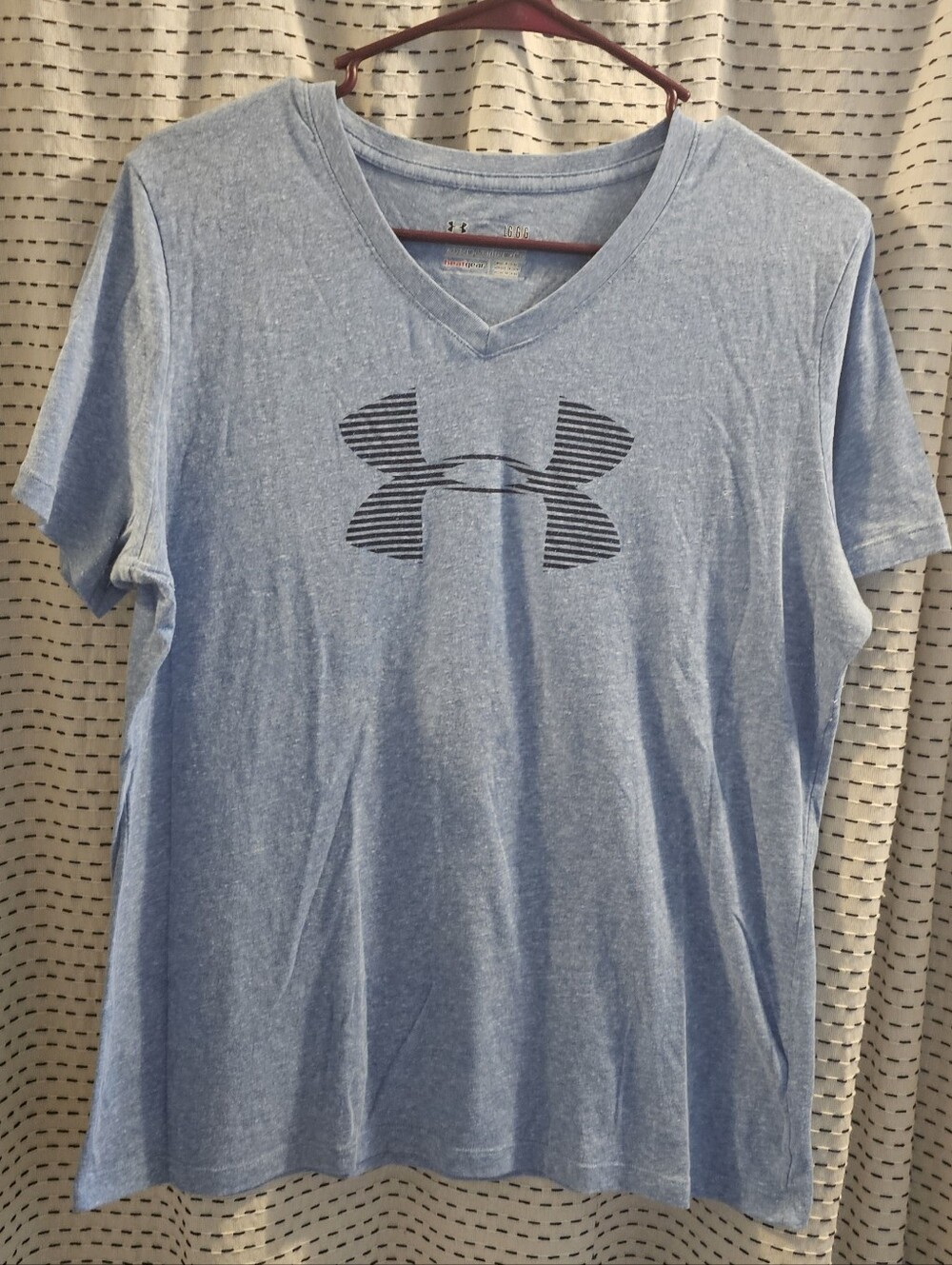 Under Armour Light Blue V-Neck Logo Tee